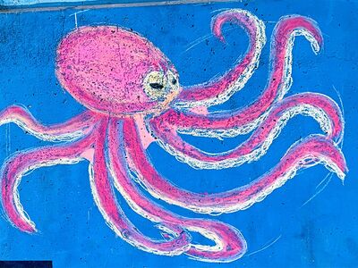 Streetart-Abbildung der Kunst Klasse 9