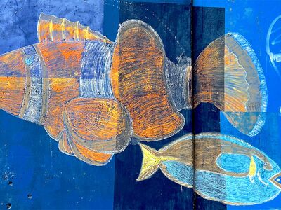 Streetart-Abbildung der Kunst Klasse 9