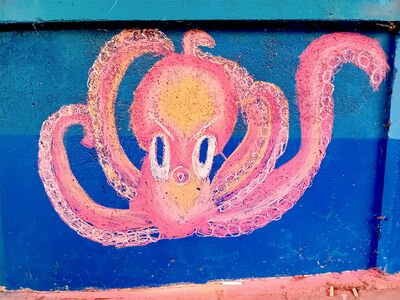 Streetart-Abbildung der Kunst Klasse 9