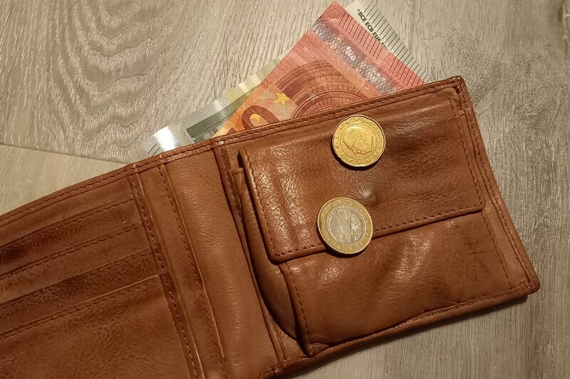 Foto einer Geldbörse