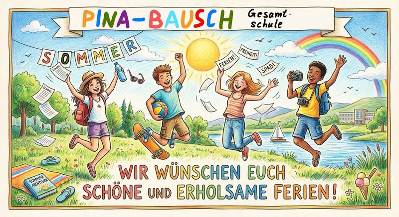 Wir wünschen euch schöne und erholsame Ferien!