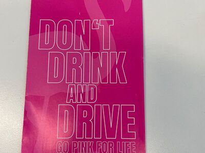 Flyer Don’t drink and drive