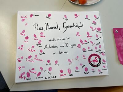 Foto der Absichtserklärung Go pink for life